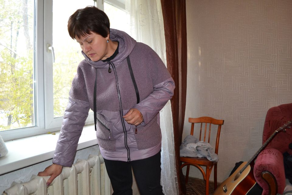 Наталья Ганчарук почти месяц не может дождаться отопления в своей квартире