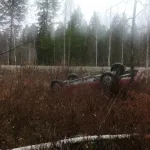 Пьяный и лишенный прав водитель перевернулся с пассажиром на Алтае