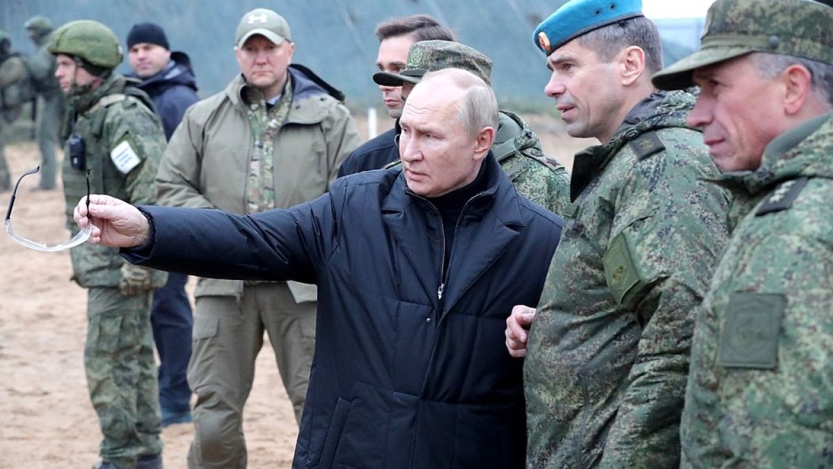 Путин на военном полигоне Западного военного округа в Рязанской области