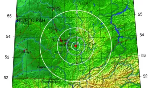 Недалеко от Алтайского края произошло землетрясение