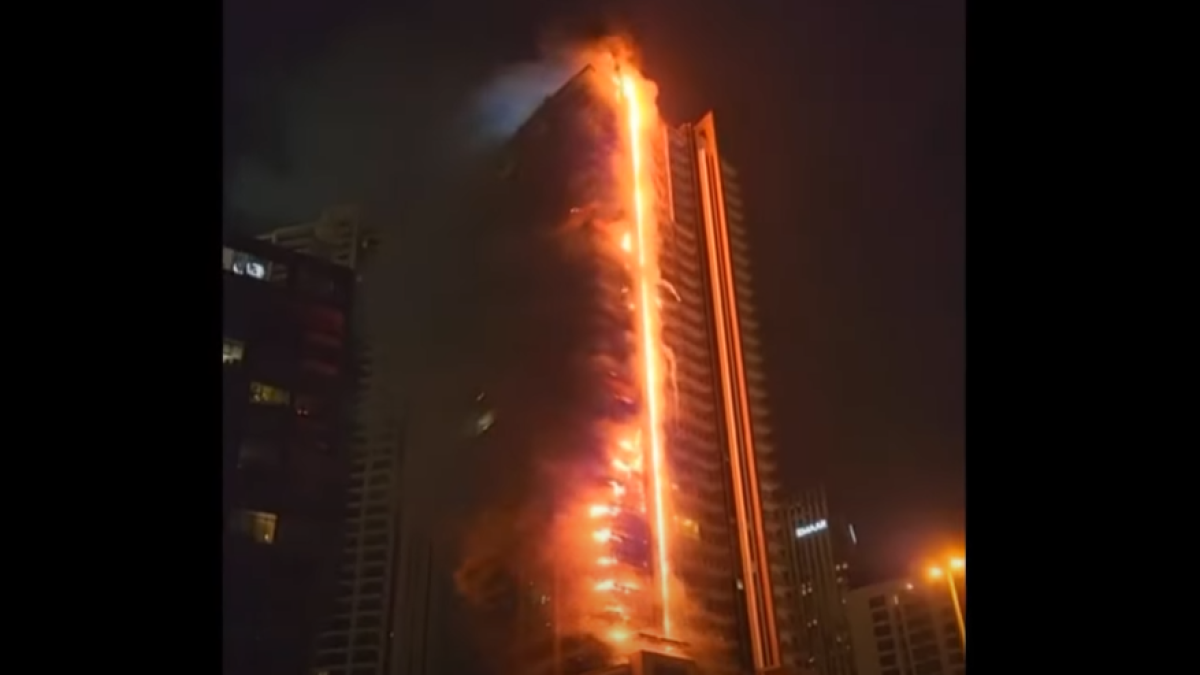 Пожар в Дубае