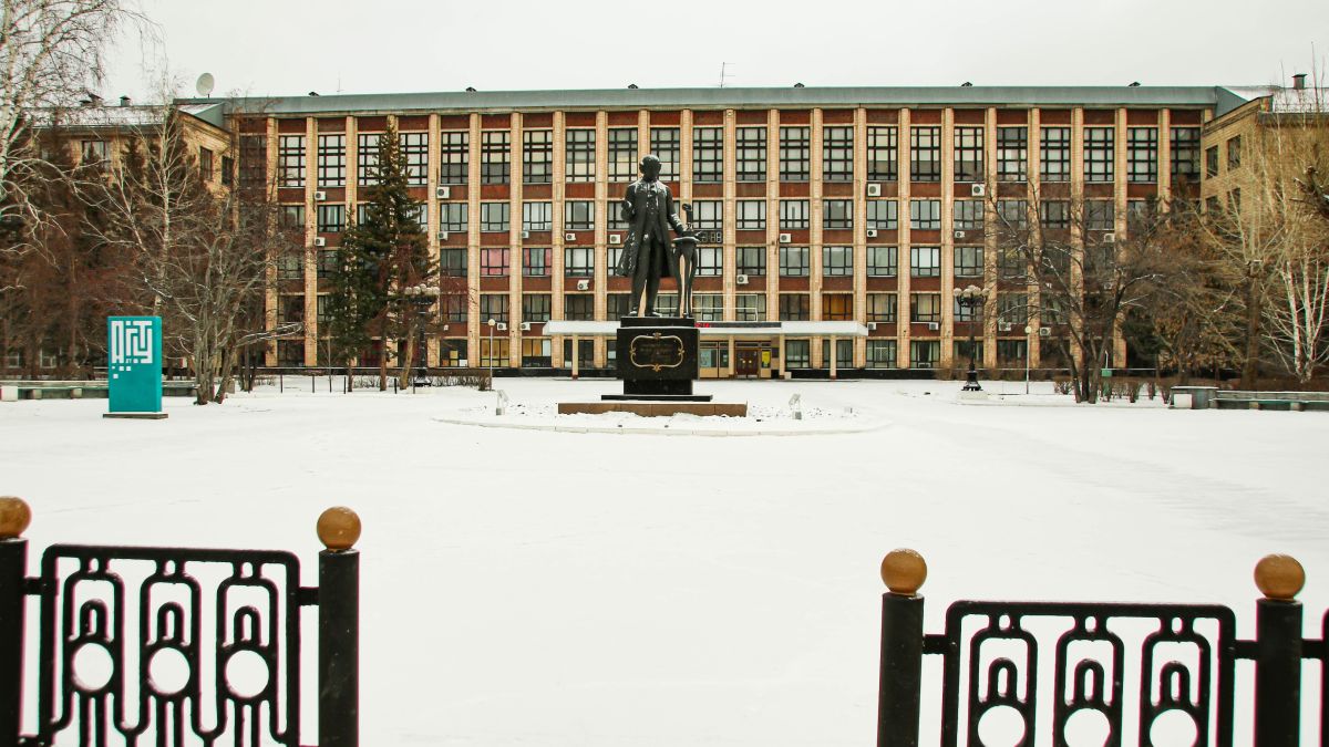 Снегопад в Барнауле