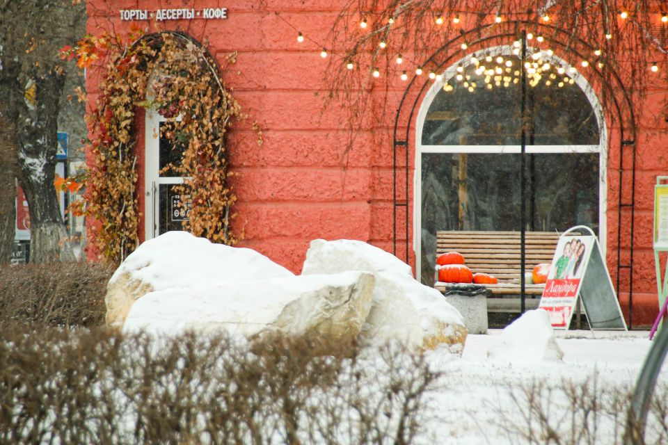Снегопад в Барнауле