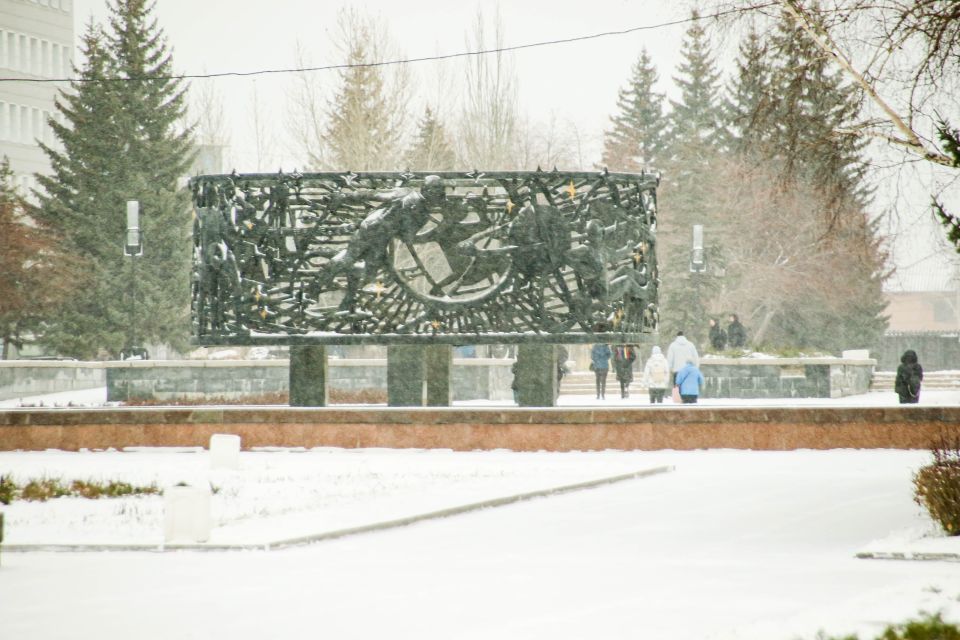 Снегопад в Барнауле