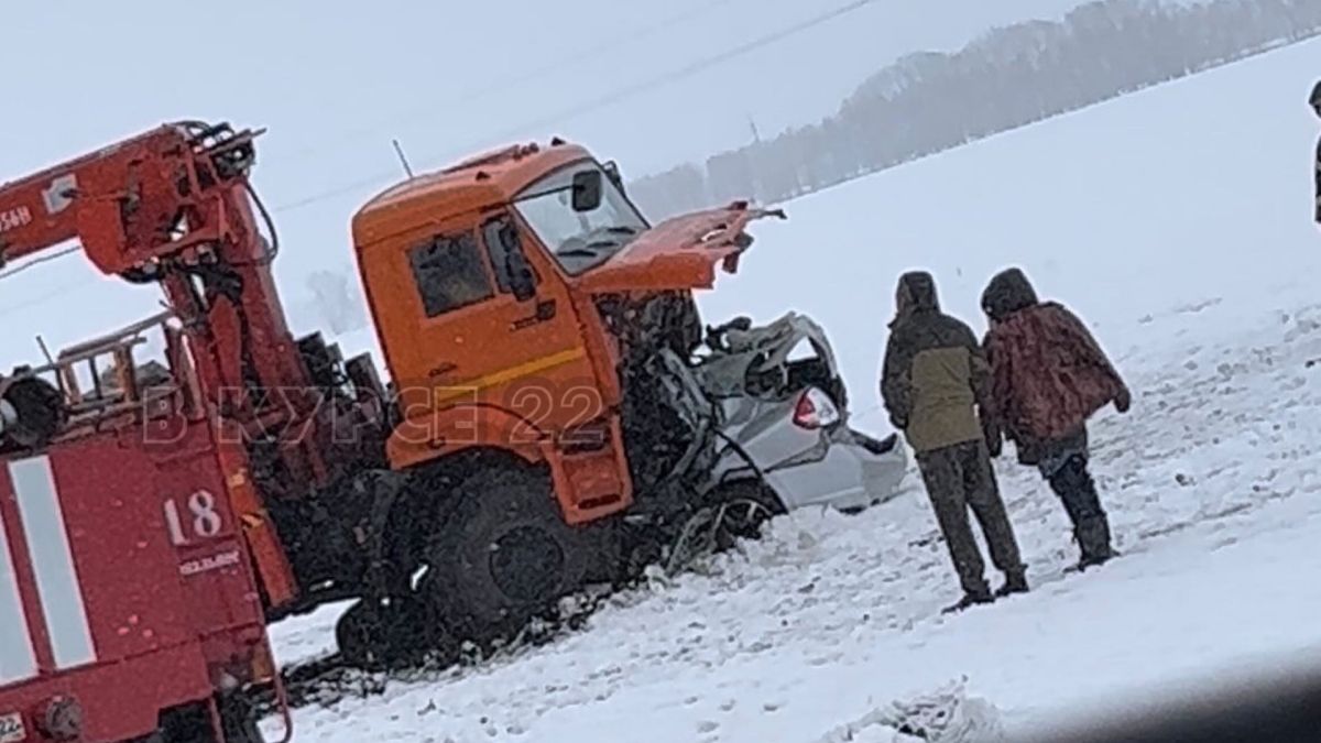 Авария перед Бийском