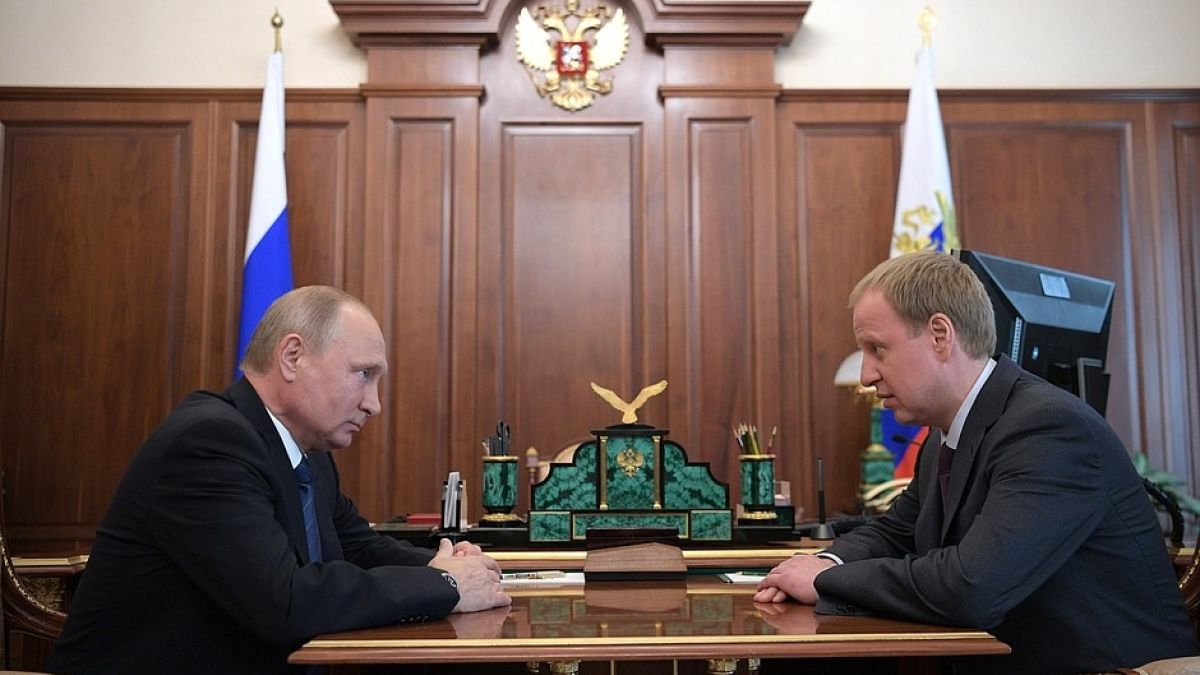 Встреча Владимира Путина и Виктора Томенко 