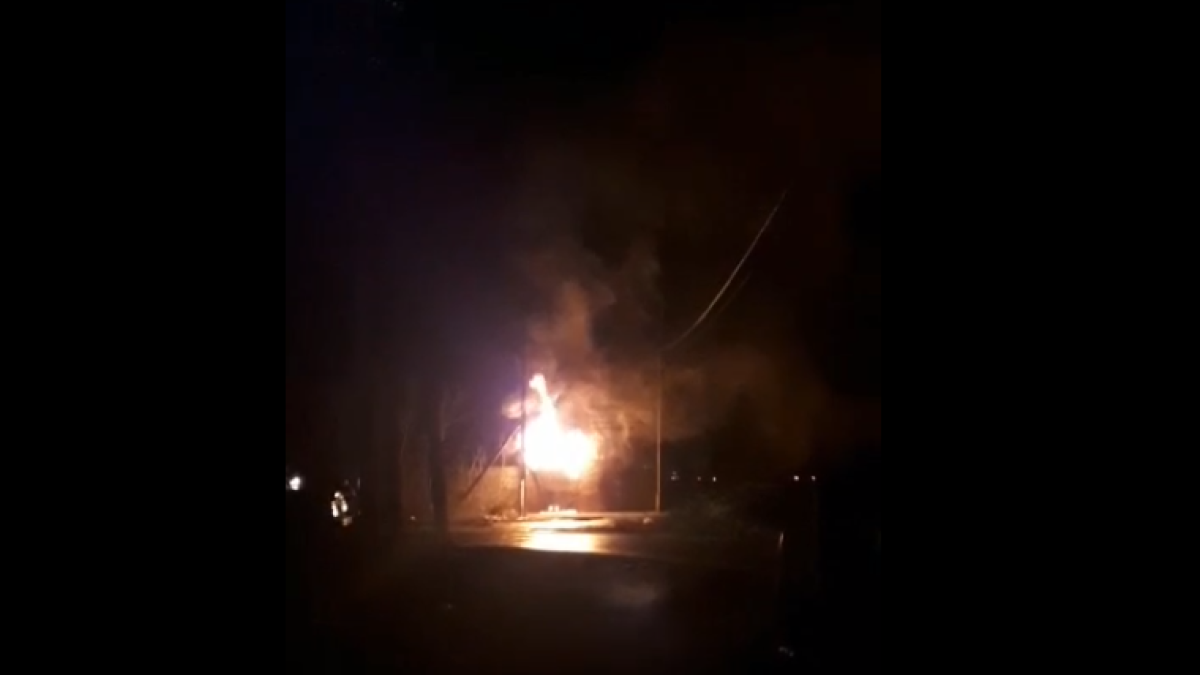 Пожар в Бийске