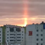 Барнаульцев утром испугал кровавый столб в небе