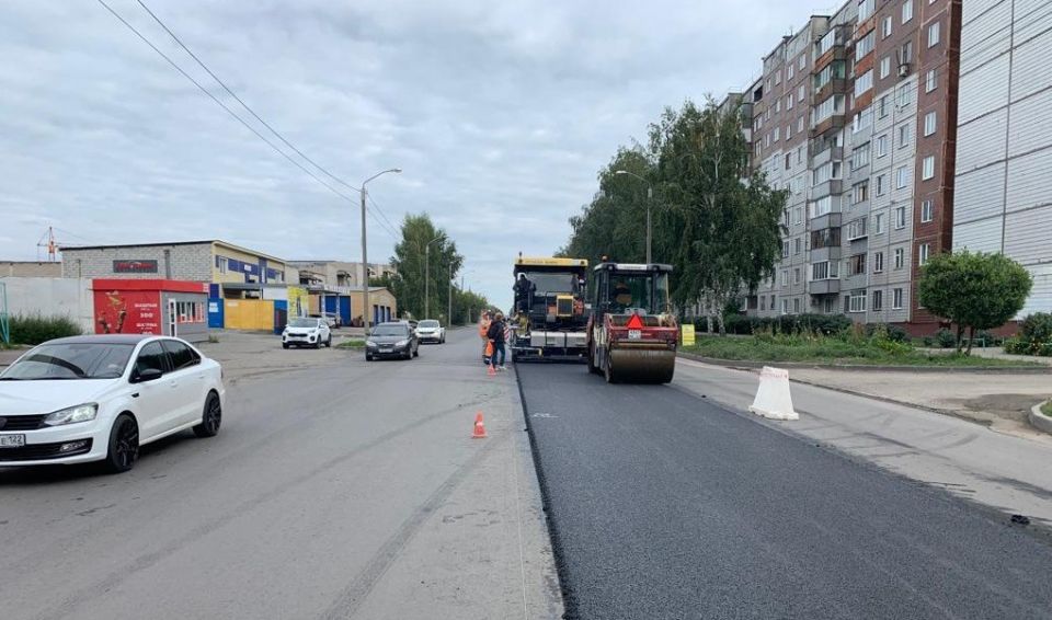 Ремонт дороги на улице Солнечная Поляна в 2022 году