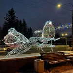Улицы Барнаула начали светиться новогодними огнями