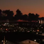 Из-за атаки беспилотника загорелся нефтенакопитель около курского аэродрома