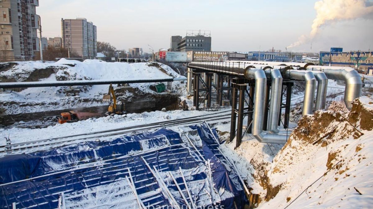 Реконструкция путепровода на проспекте Ленина