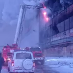 Появились подробности и видео пожара на шинном заводе в Барнауле