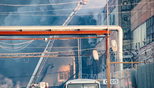 Шинный завод в Барнауле не полностью остановил производство после пожара