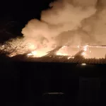 Крупный пожар уничтожил бревенчатый дом в алтайском селе