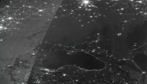 В NASA показали из космоса Украину без электричества после ударов России