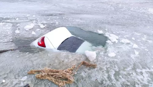 Сибирячка утонула вместе с провалившейся под лед машиной
