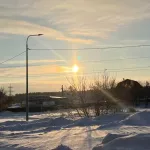 Барнаульцы наблюдают невероятное солнечное гало 2 января
