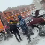 На трассе Барнаул – Рубцовск произошла серьезная авария с участием грузовика