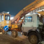 В мэрии рассказали, сколько снега вывезли с улиц Барнаула за ночь