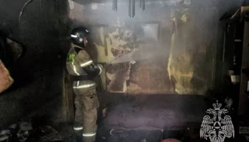 В Барнауле загорелся многоквартирный дом на улице Антона Петрова