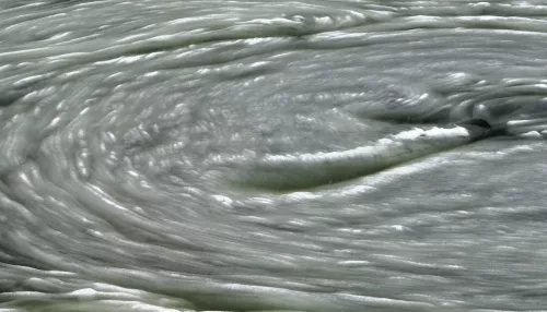 Телецкое озеро на Алтае затянуло ватным снежным одеялом. Фото