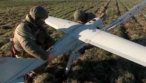 В Белгородской области система ПВО сбила беспилотник самолетного типа