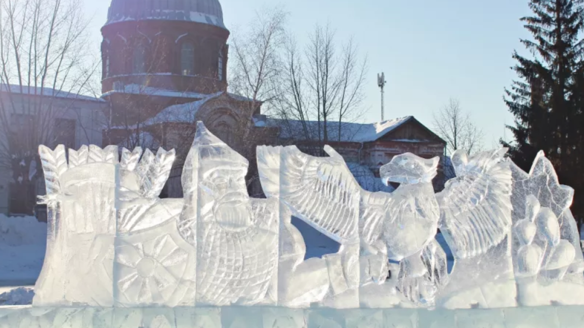 Ледовые скульптуры в Бийске