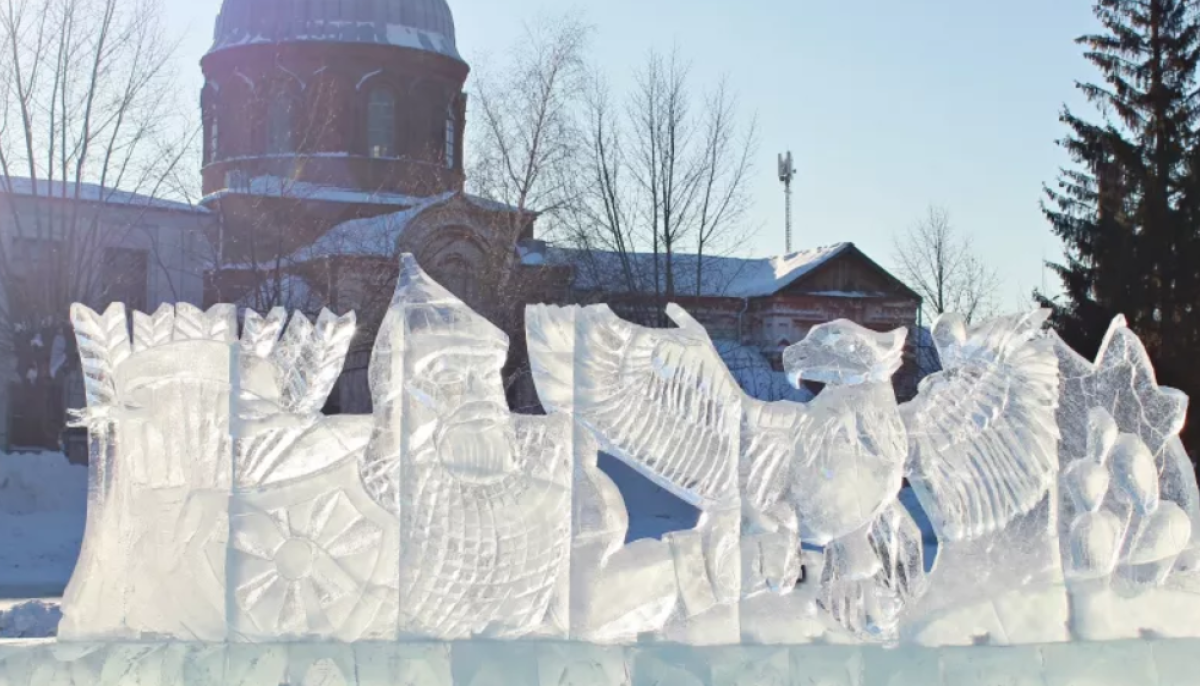 Снежный городок в Лесосибирске