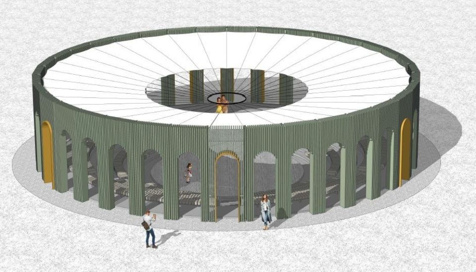 Проект амфитеатра в парке "Изумрудный"