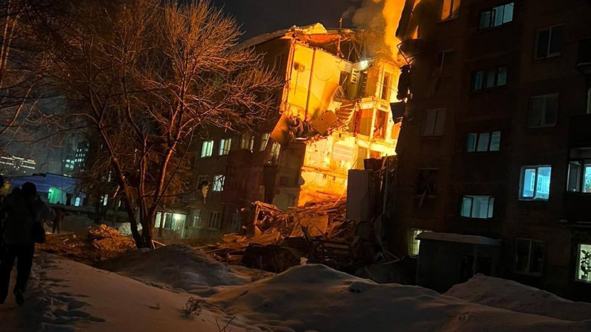 Последствия взрыва газа в Новосибирске