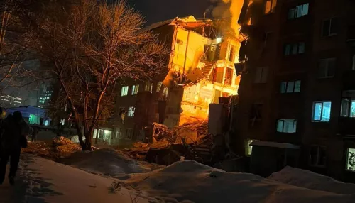 В Новосибирске из-за взрыва газа обрушился подъезд пятиэтажки – есть погибшие