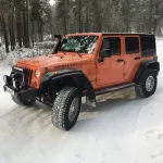 В Барнауле за 3 млн продают рыжий Jeep Wrangler для суровой зимы