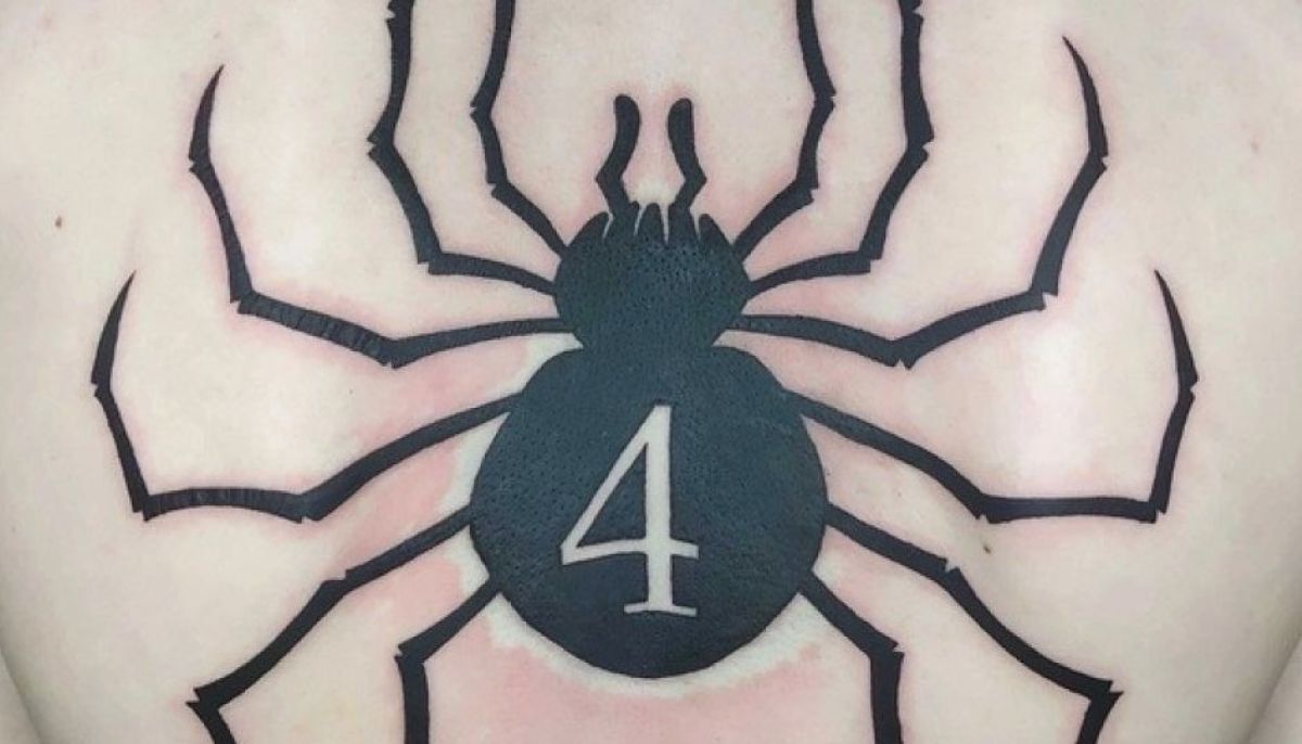 татуировка паук с цифрой 4 что значит