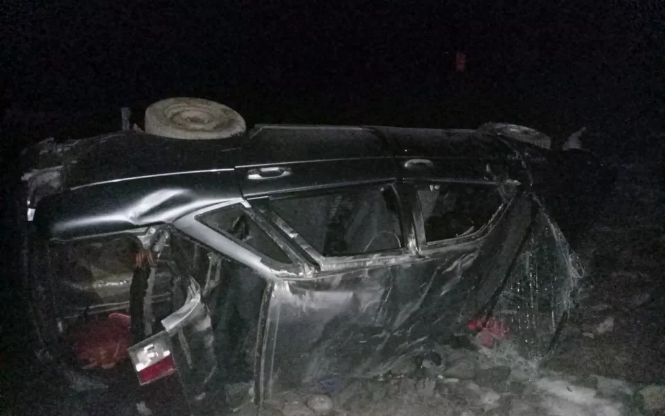 Лишенная прав жительница Алтая перевернулась на десятке  пассажир погиб