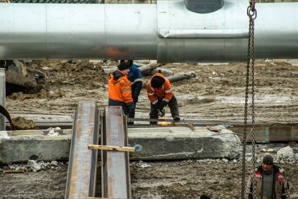 Реконструкция путепровода на Новом рынке в Барнауле 