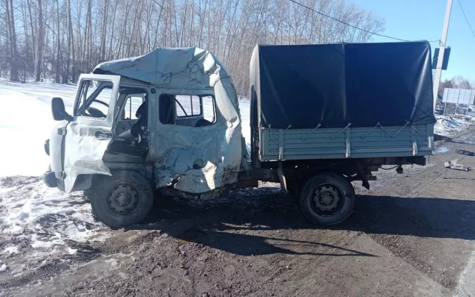 В Новосибирской области столкнулись две грузовика  есть погибший