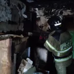 В Барнауле рано утром 24 марта произошел пожар в хрущевке на Новосиликатном