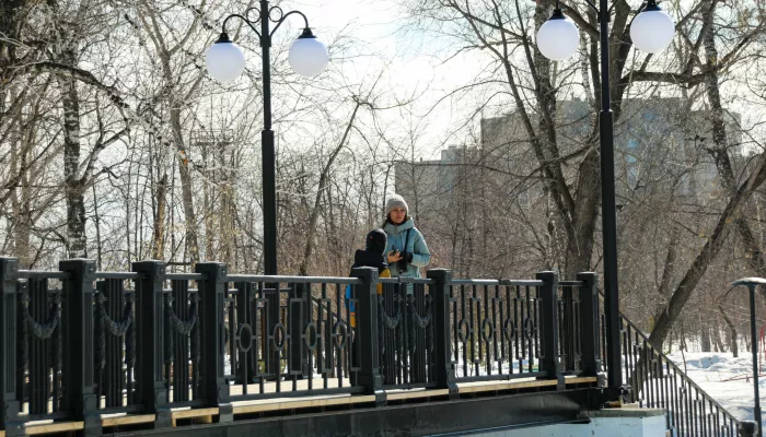 Барнаульский парк будет работать без света, пока активно тает снег