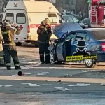 Водитель иномарки пострадала в ДТП на перекрестке в Барнауле