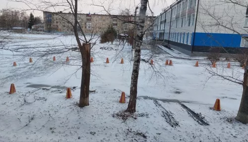 Барнаул проснулся в снегу и с наступившим похолоданием