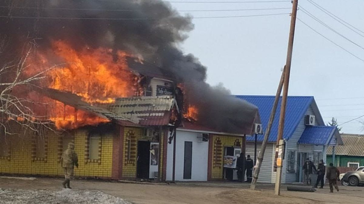 Пожар в кафе Новичихи