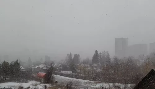 Сибирские города перед Пасхой завалило апрельским снегом