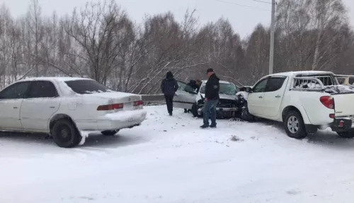 На трассе Бийск – Белокуриха произошла массовая авария