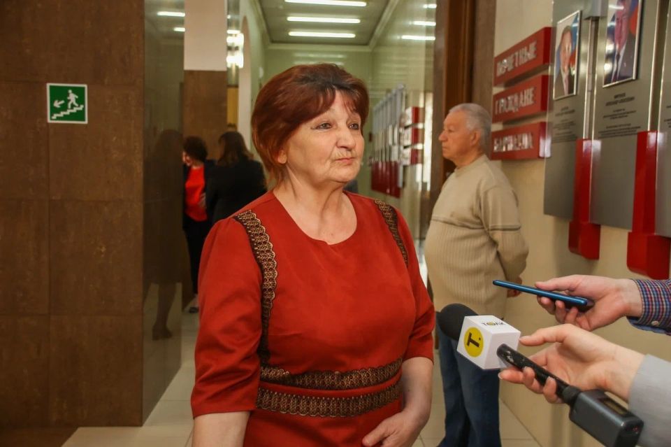 Председатель Совета ветеранов села Гоньба Людмила Жердева