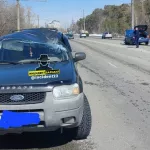 В Барнауле два автомобиля пострадали из-за отвалившегося у Газели колеса