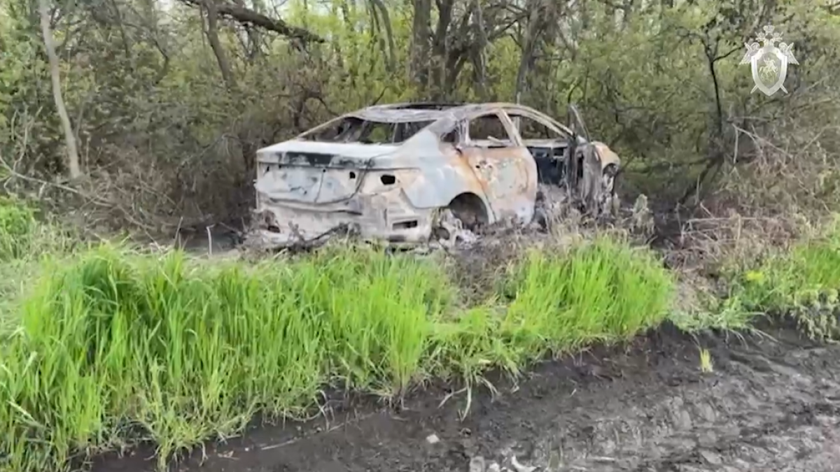 Сгоревший автомобиль аниматоров