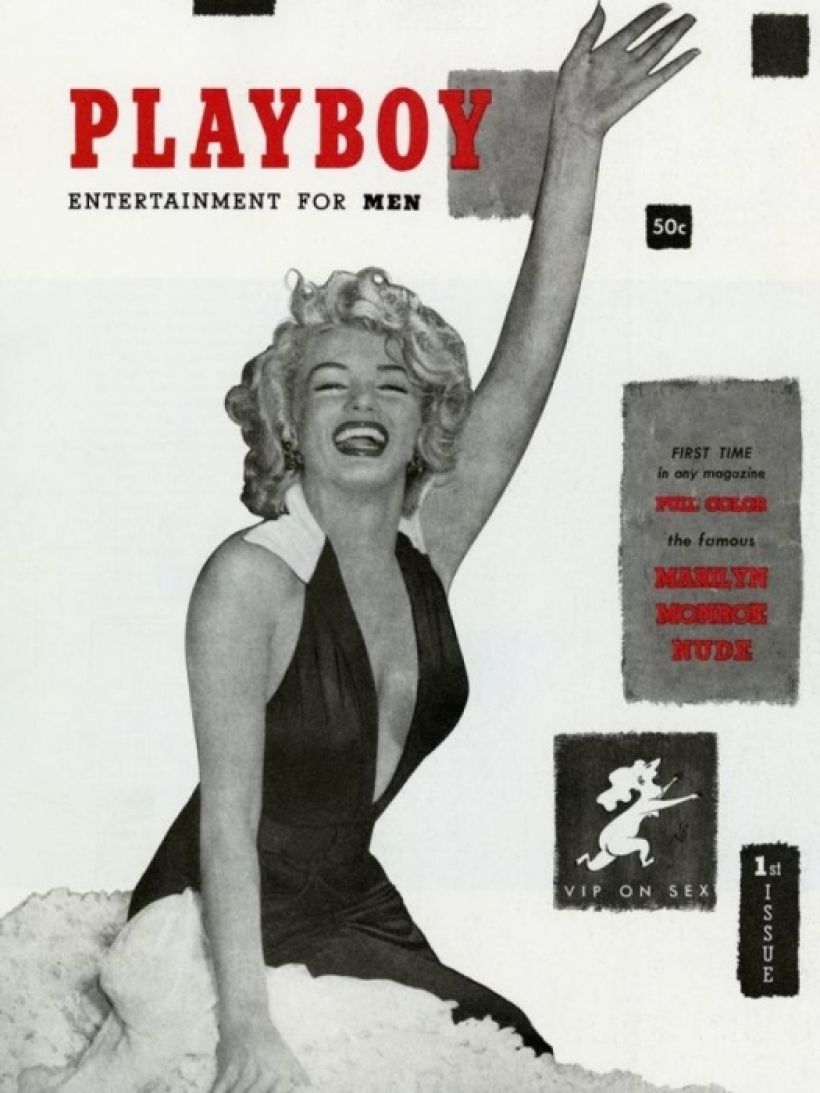 Первый выпуск Playboy с Мэрилин Монро, 1953 год  Фото:Playboy