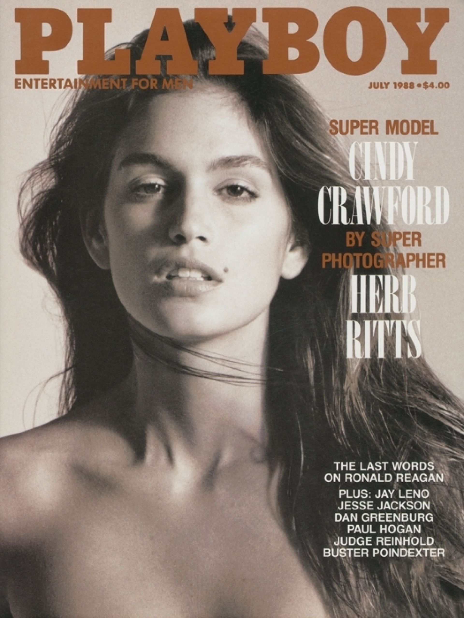 22-летняя Синди Кроуфорд на обложке Playboy, 1988 год Фото:Playboy.