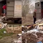 Незнакомцы вываливают грузовики мусора на глазах жителей поселка под Барнаулом